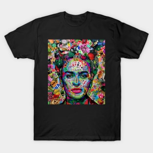 FRIDA KAHLO COLLAGE ART T-Shirt